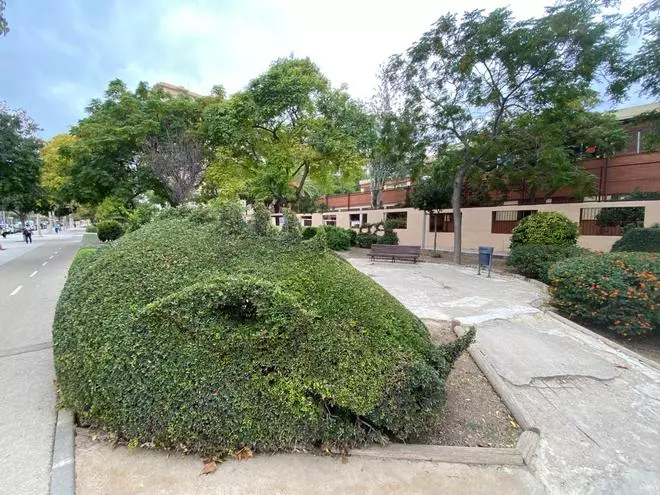 FOTOS: Así era el jardín de los dragones de Palma, en Nou Llevant, y este su aspecto de abandono de hoy