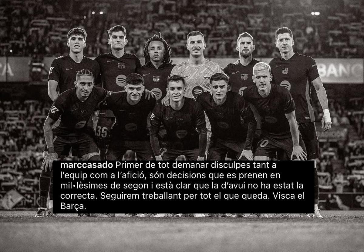 La publicación de Marc Casadó en Instagram