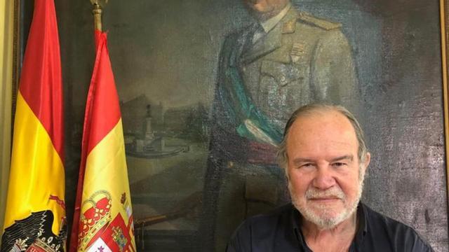 El general retirado, Juan Chicharro, presidente de la Fundación Francisco Franco