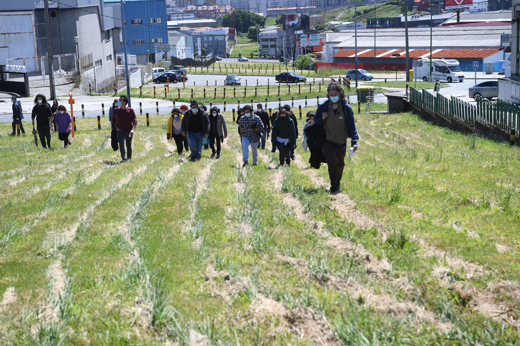 Los espacios que deja el poliducto de A Coruña