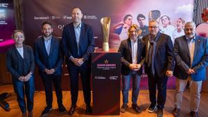 Presentación de las Premier Padel Finals de Barcelona, este miércoles en el Torre Melina Gran Meliá.