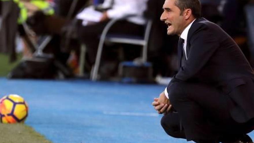 Ernesto Valverde, en el darrer partit de lliga al camp del Leganés.