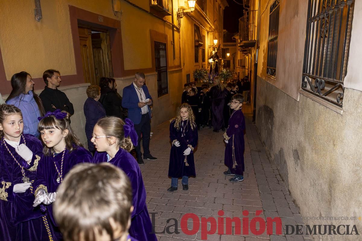 Los niños toman las calles de Caravaca en la procesión de Lunes Santo