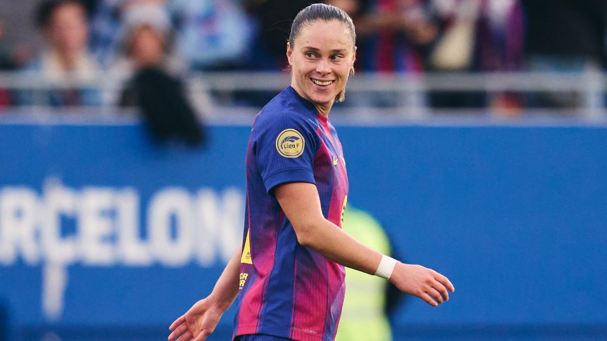 Ewa Pajor celebra su gol ante el Tenerife