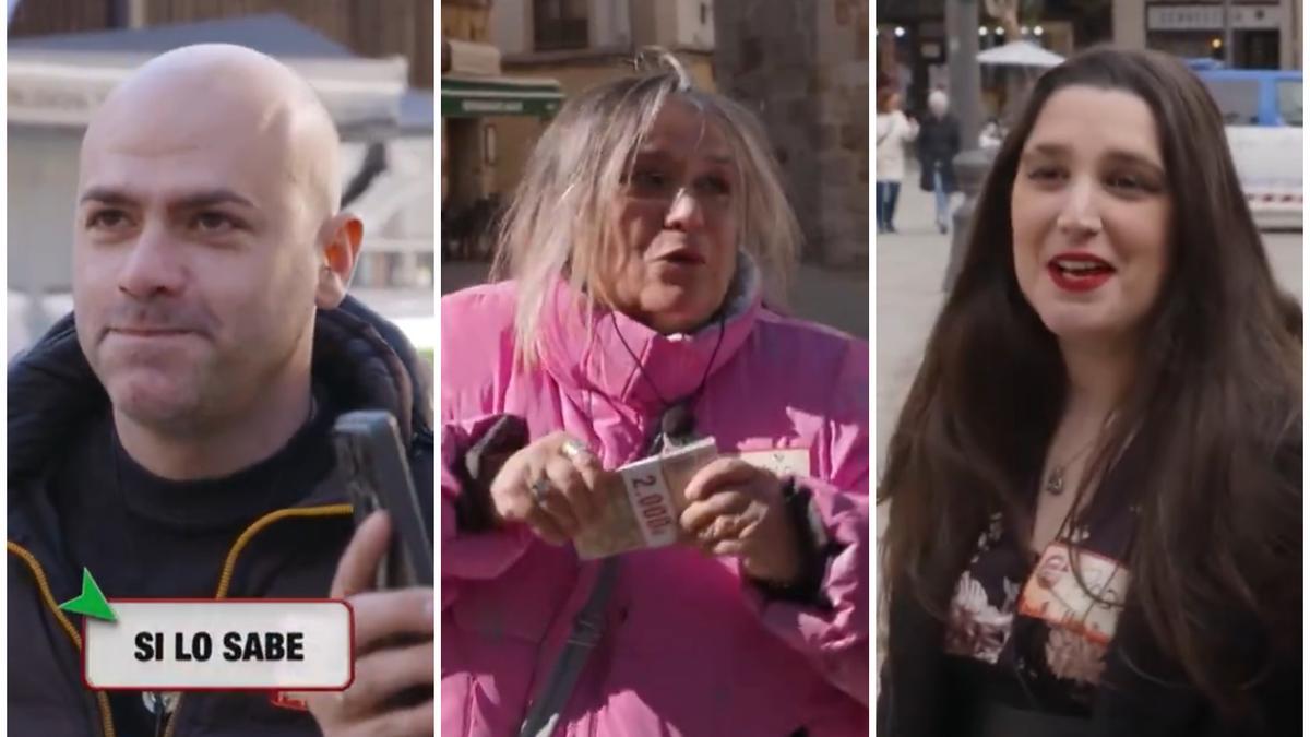 Los zamoranos Adrián, Julia y Paqui en el programa 'Lo sabe, no lo sabe' de Xuso Jones.