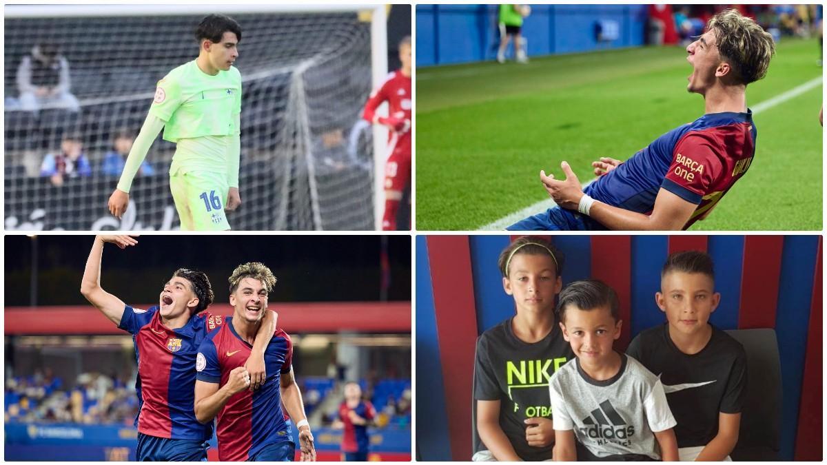 Guille, Toni y Juan: Tres jugadores de la familia Fernández-Casino que juegan en La Masia