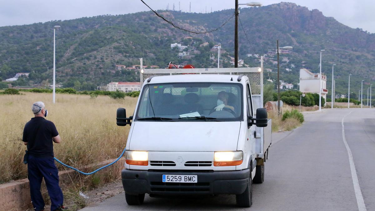 Tratamiento en uno de los puntos de Puçol