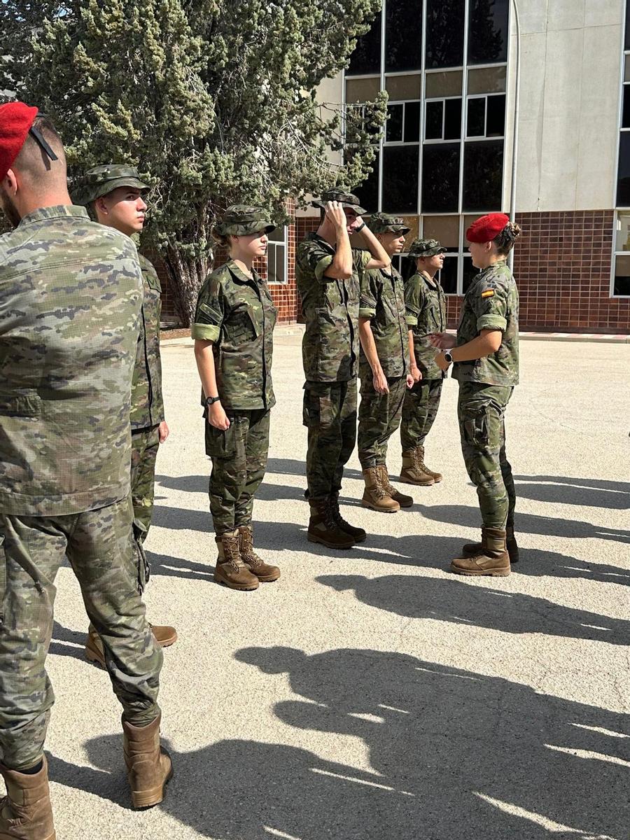 Leonor de Borbón en la Academia Militar de Zaragoza