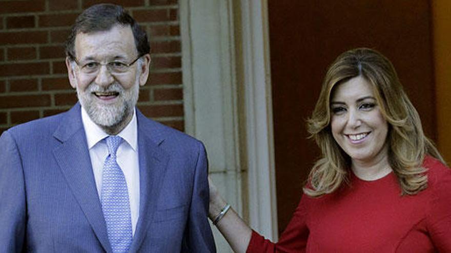 Mariano Rajoy y Susana Díaz.