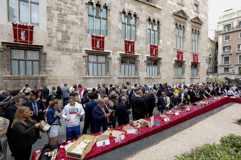 9 d'Octubre: Recepción de invitados en el Palau de la Generalitat