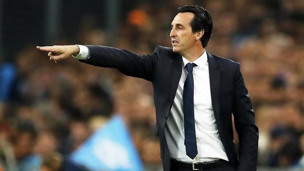 Emery no quedó satisfecho con el juego del PSG en Marsella