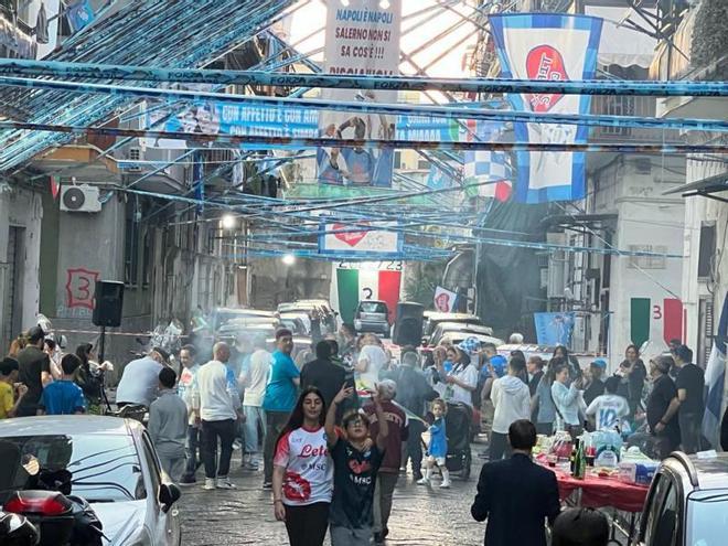 La locura en Nápoles por el Scudetto ya es una realidad