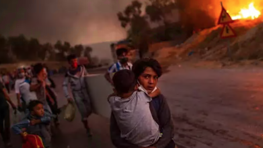 &#039;Las llamas de la miseria&#039;, Foto del Año Unicef 2020