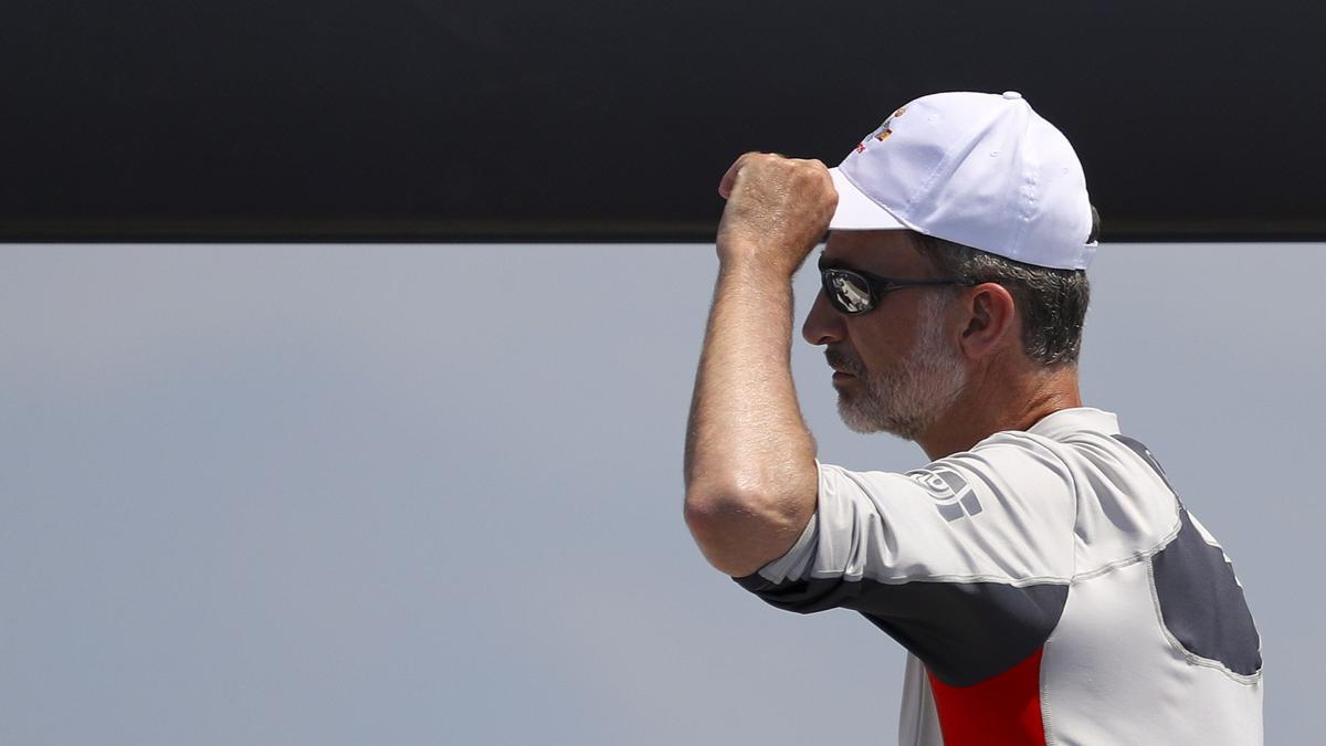 Felipe VI, durante la última edición de la Copa del Rey Mapfre.