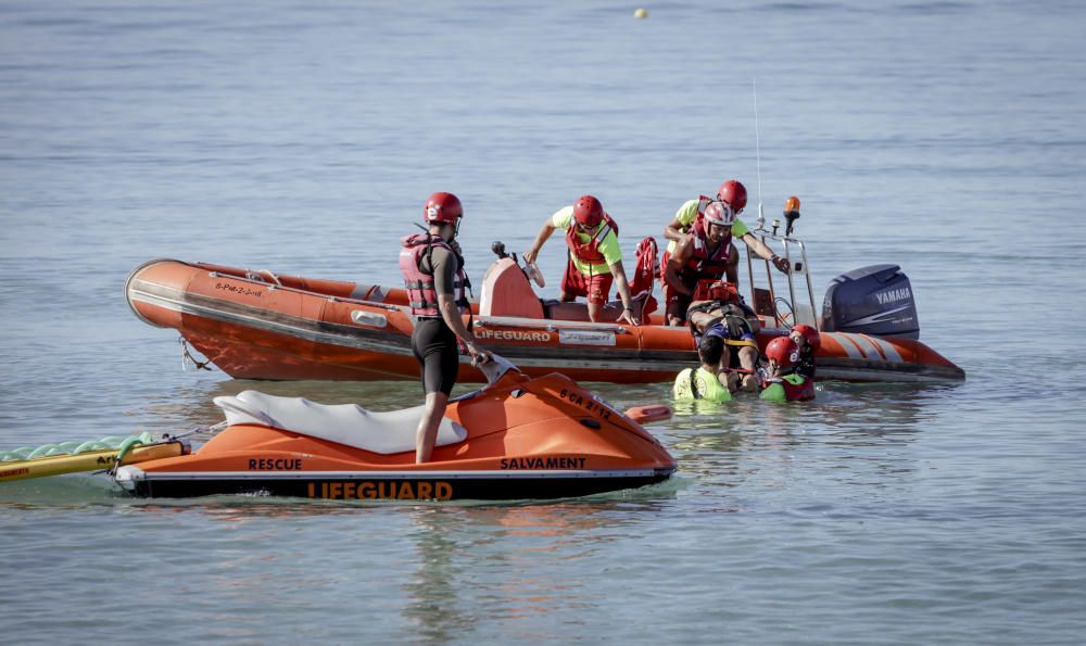 Simulacros de emergencia en Can Pastilla