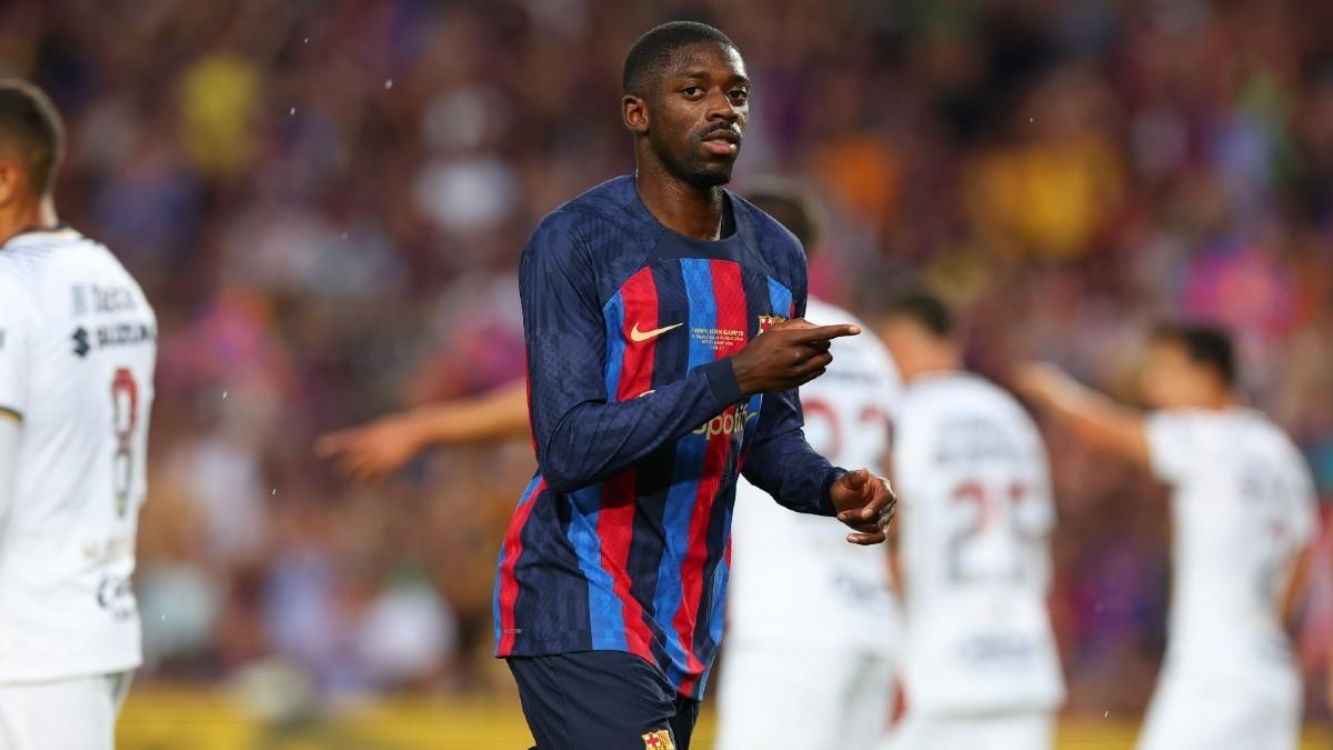 ¡Qué locura! Así recibió el Camp Nou a Dembélé