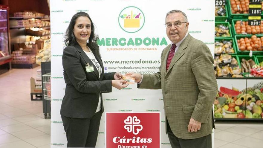 Mercadona dona más de 3.800 kilos de alimentos a Cáritas en Castellón