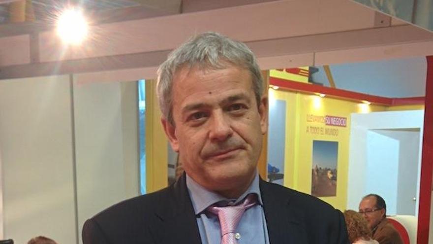 Rubén García-Quismondo, ayer en la feria IMEX que se celebra en el Palacio de Ferias.