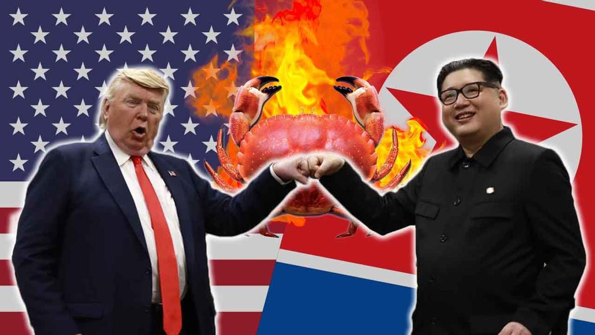 Los dobles de Donald Trump y Kim Jong-un se ponen las botas en Singapur.