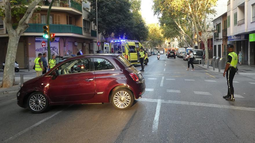 Una conductora sextuplica la tasa de alcoholemia tras un accidente en Palma
