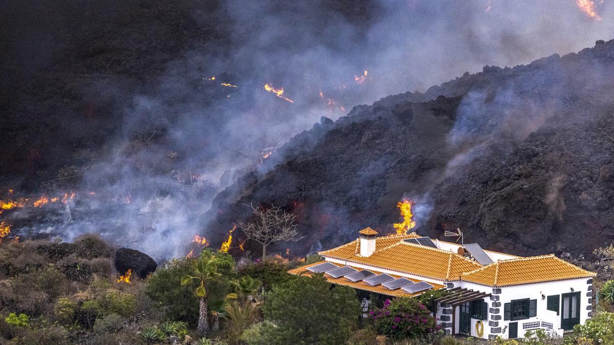 Las imágenes de la erupción volcánica en La Palma y sus devastadoras consecuencias