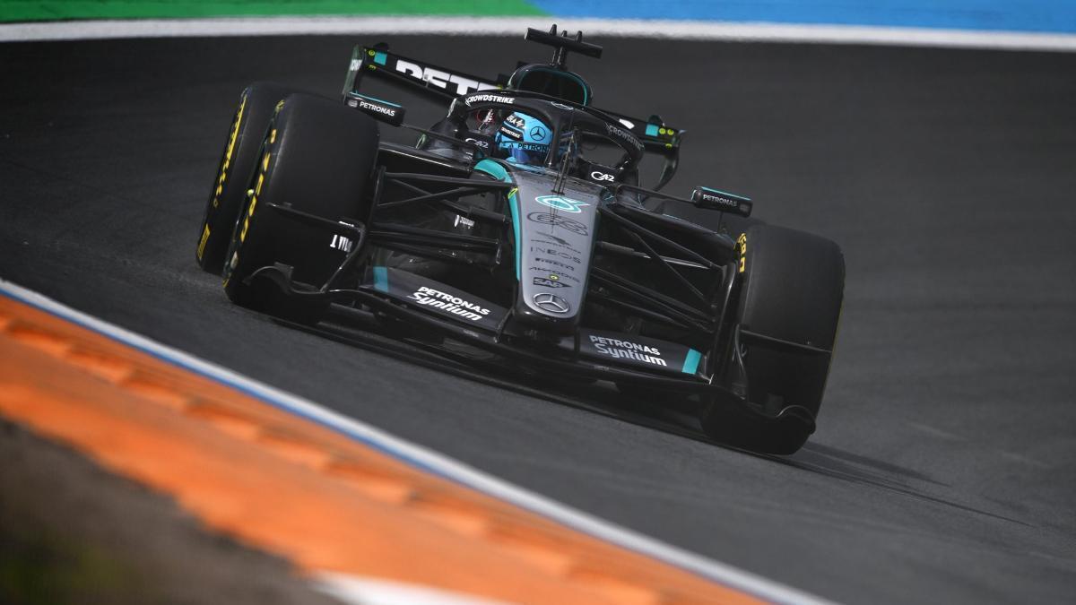 Russell firma la pole sprint en Zandvoort, con fiasco de Alonso