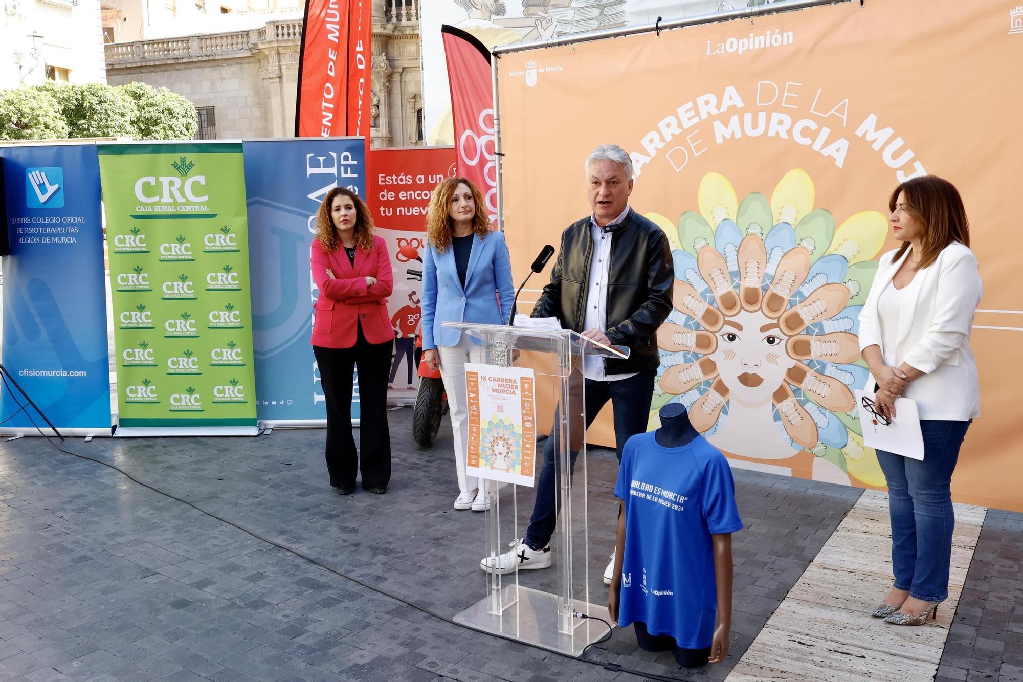 Las imágenes de la presentación de la Carrera de la Mujer 2024 en Murcia