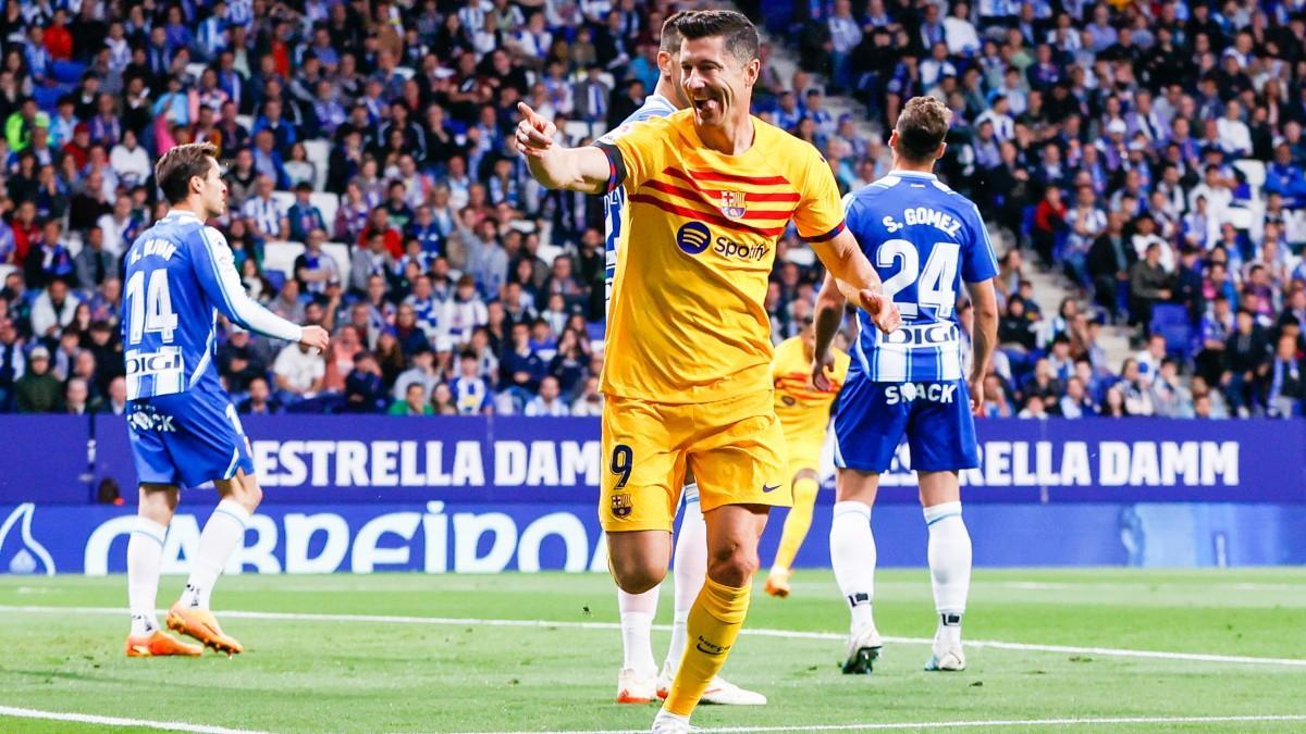 Espanyol - FC Barcelona: El doblete de Lewandowski