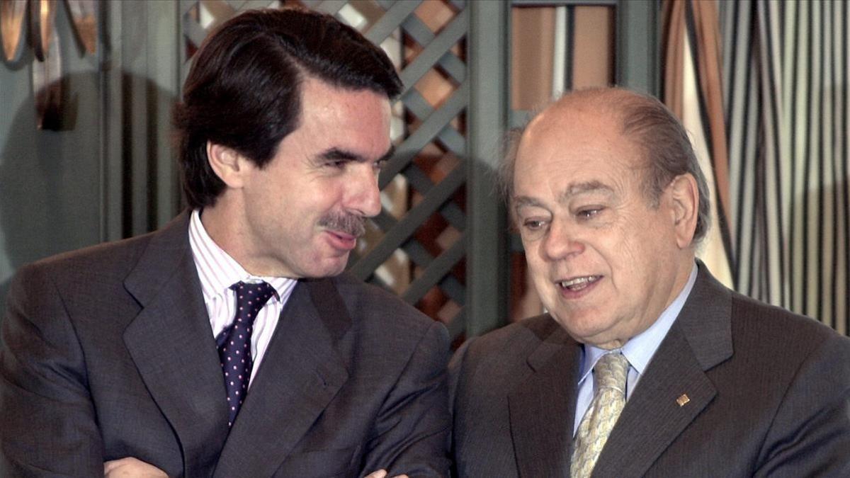 José María Aznar y Jordi Pujol
