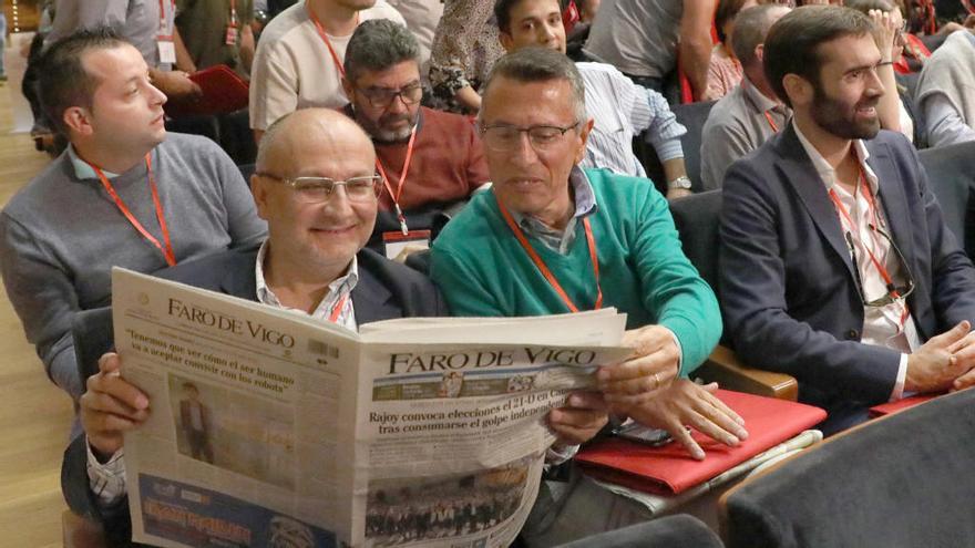 Losada y Gallego en el último congreso del PSdeG // X. Álvarez