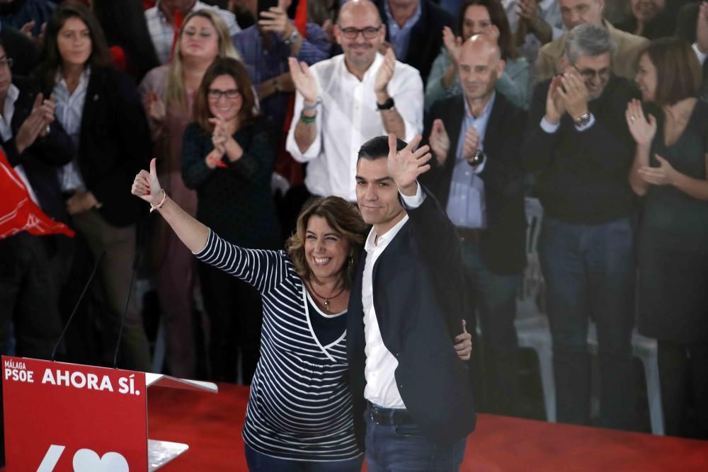 Mitin de Pedro Sánchez en Torremolinos en la campaña del 10-N.