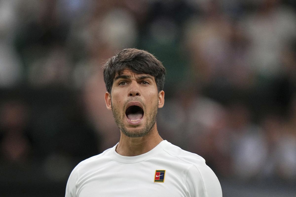 Carlos Alcaraz, durante Wimbledon 2025