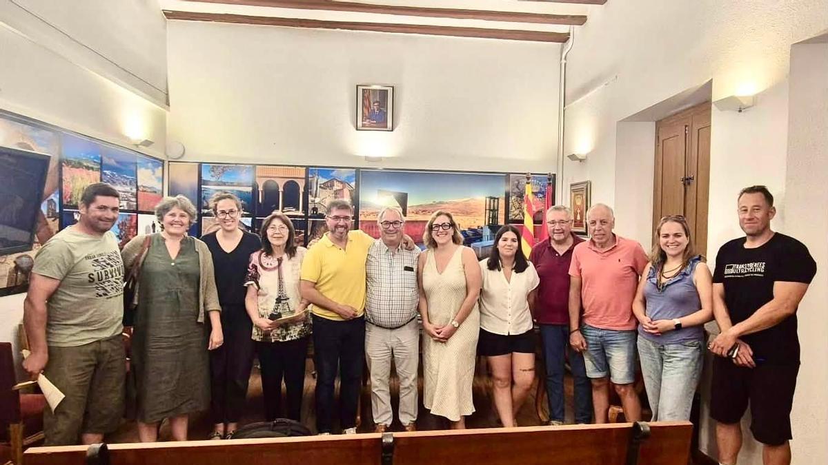 La trobada entre els dirigents de Puigcerdà i la Guingueta d'Ix