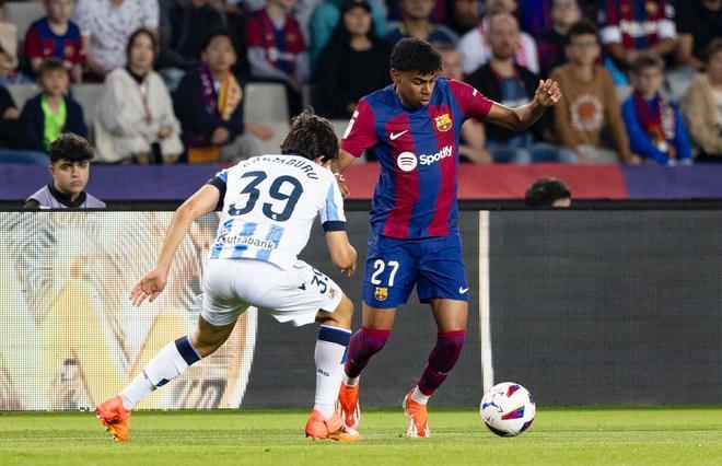 FC Barcelona - Real Sociedad, el partido de la liga EA Sports, en imágenes