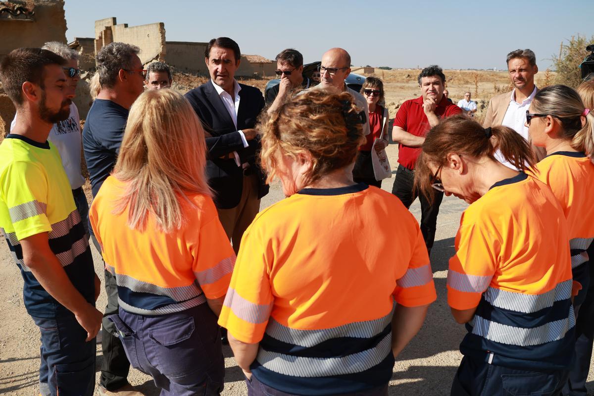 Quiñones visita el Programa Mixto en Otero de Sariegos