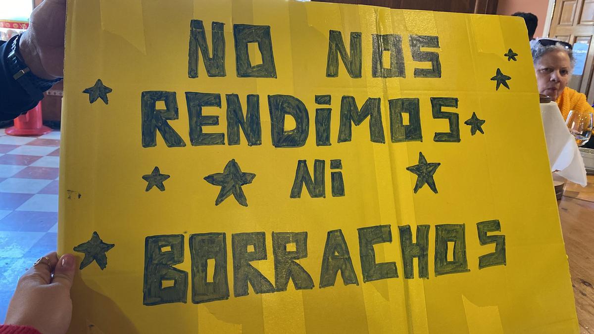 La pancarta que hizo despertar a la UD en el Reino de León