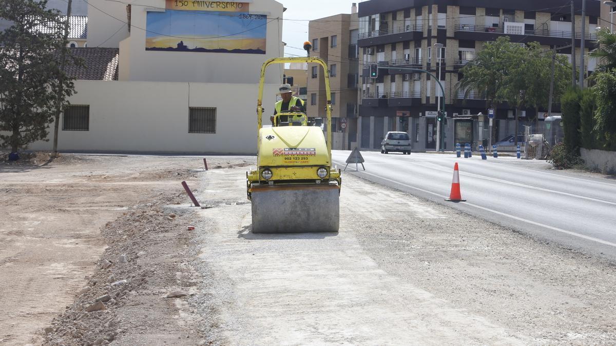 El carril bici de acceso a El Altet que construyó la Diputación, en 2019