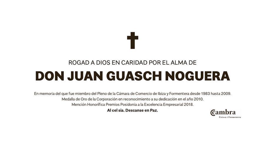 Esquela Juan Guasch Noguera