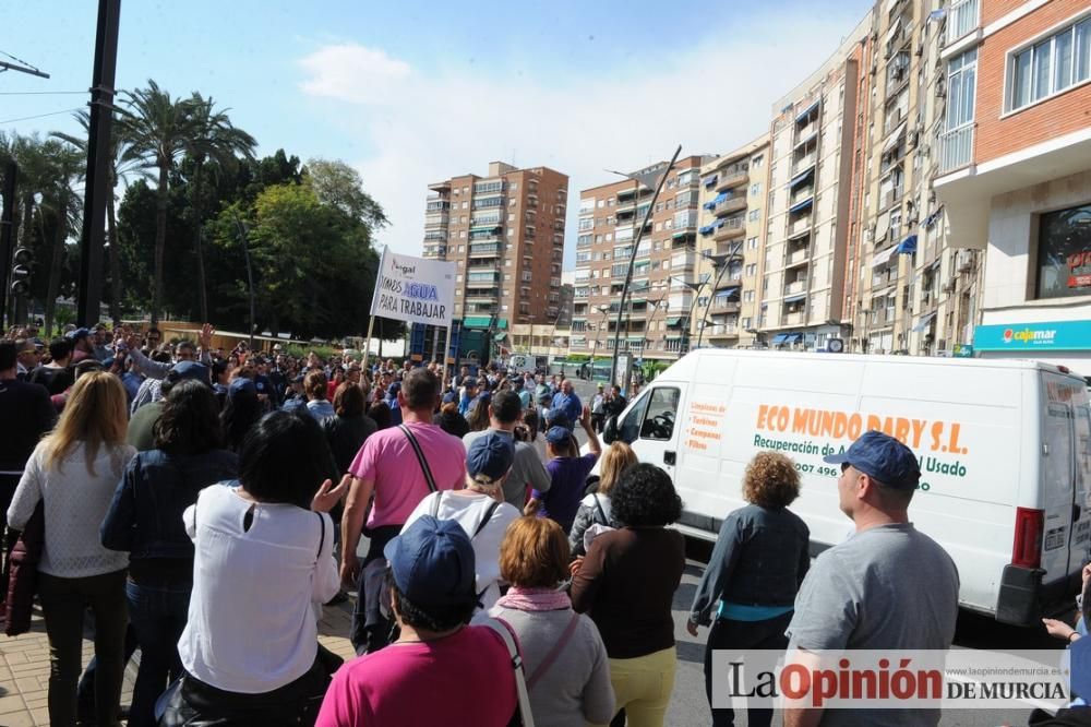 Manifestación de los agricultores por el Mar Menor en Murcia