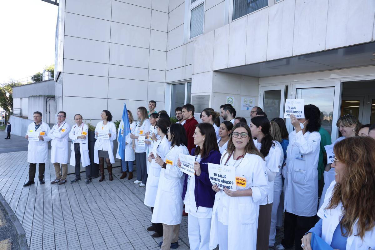 Primera jornada de huelga de médicos en Asturias