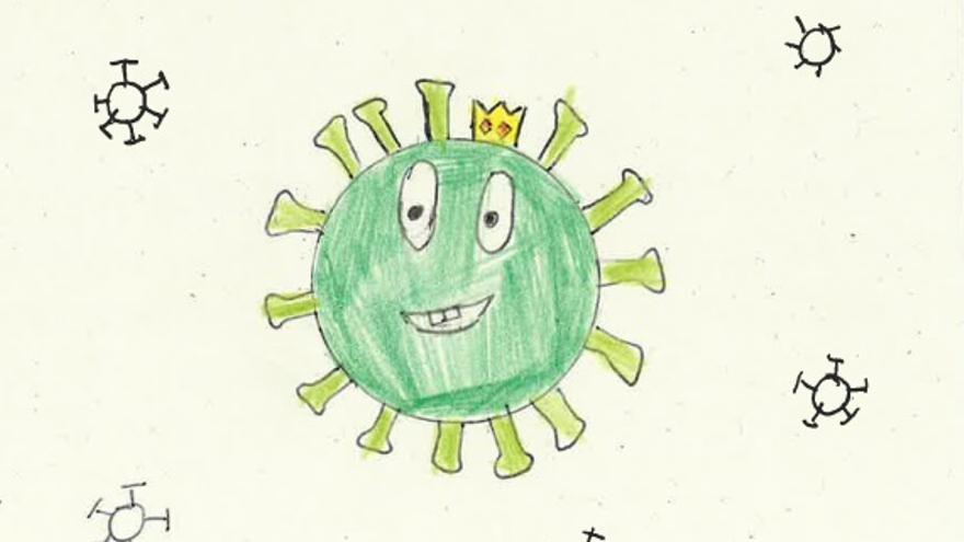 Prácticamente el cien por cien de los alumnos que participaron en la investigación representaron al coronavirus de color verde.