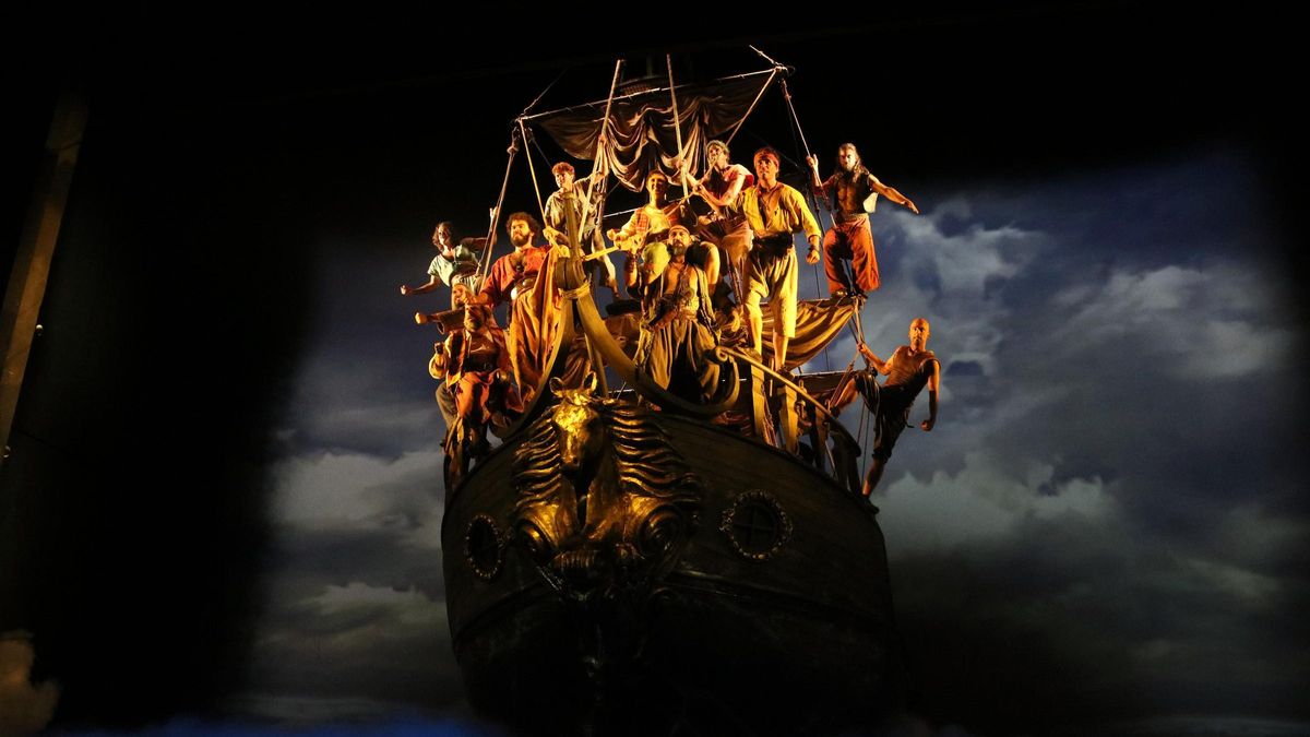 Una imatge de la quarta reposició del musical 'Mar i Cel' de Dagoll Dagom al Teatre Victòria de Barcelona.