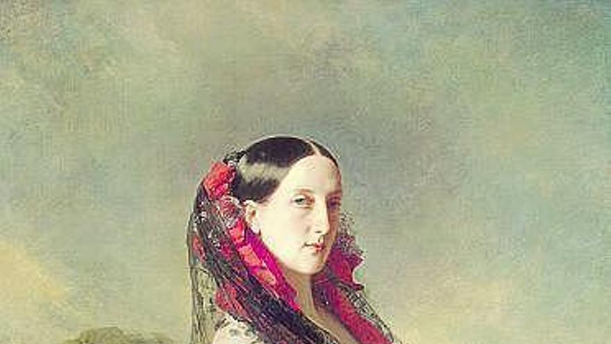 La gran duquesa de Leuchtember, pintada por Franz Winterhalter en 1857.