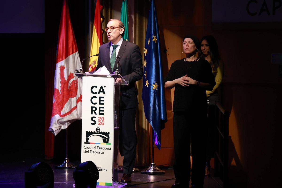Así ha sido la gala inaugural de Cáceres como Ciudad Europea del Deporte en la sala Capitol