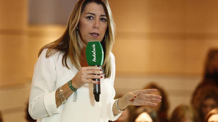 Susana Díaz, durante un momento de su intervención en Granada.