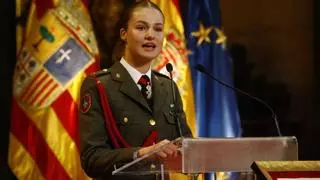 La princesa Leonor, tras recibir la Medalla de Aragón: "Aragón siempre formará parte de mi vida"