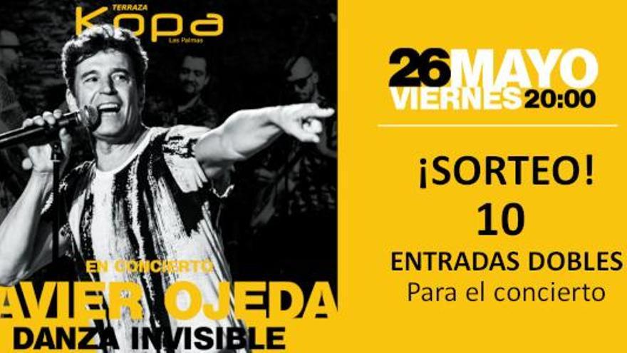 SORTEO de 10 entradas dobles para ver a Javier Ojeda y Danza Invisible en la Terraza Kopa
