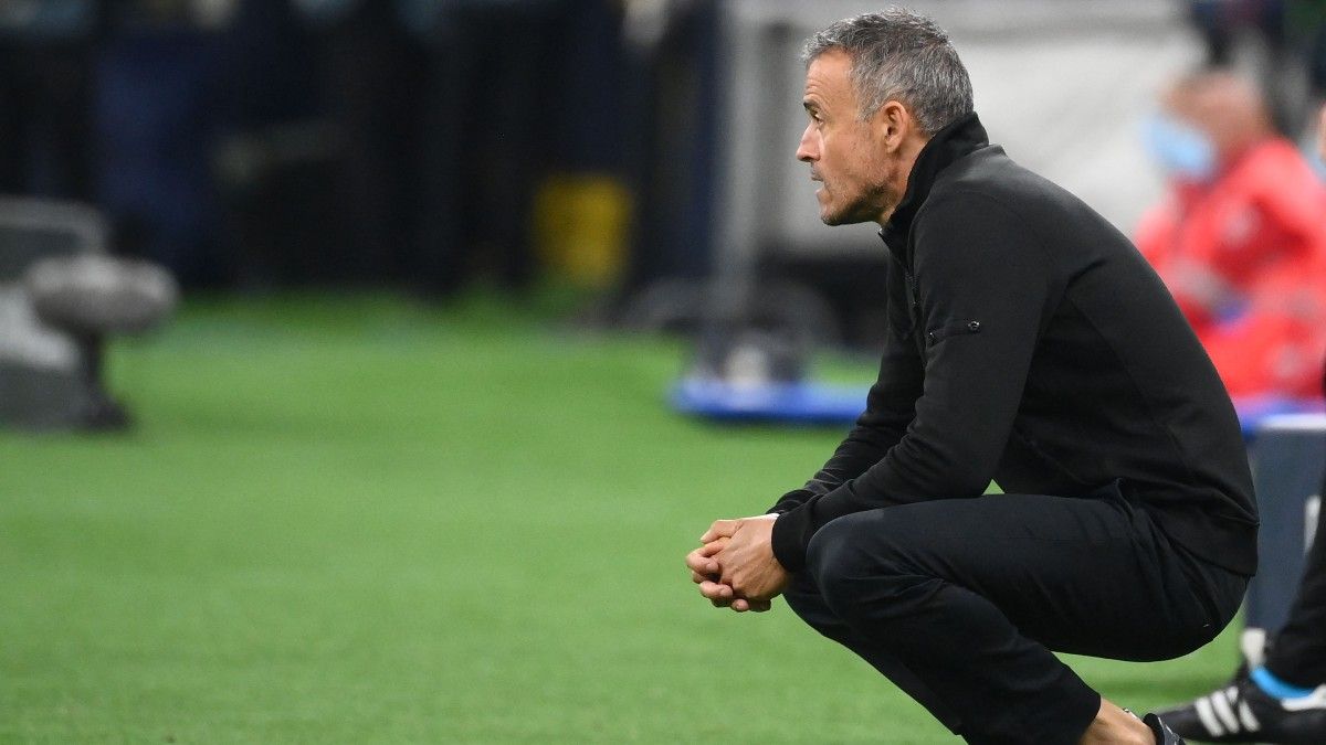 Luis Enrique durante la final de la UEFA Nations League ante Francia