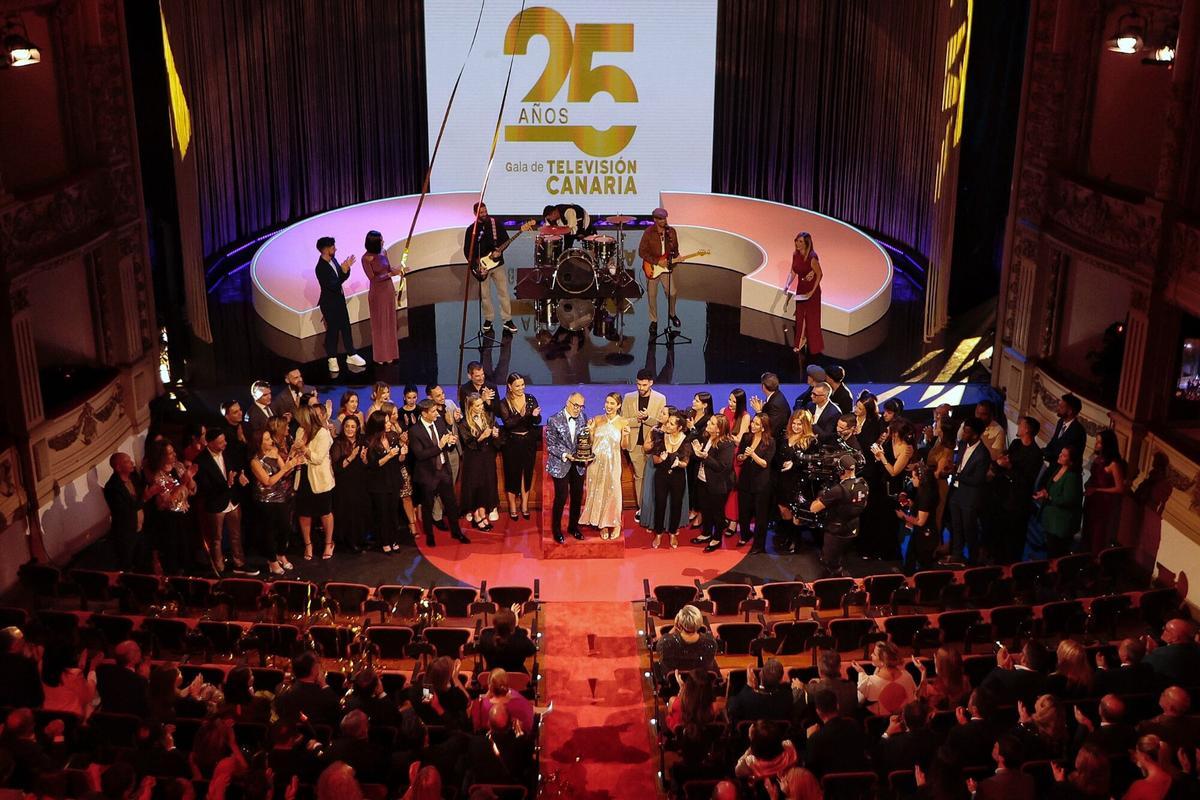 Gala del 25 aniversario del Televisión Canaria.