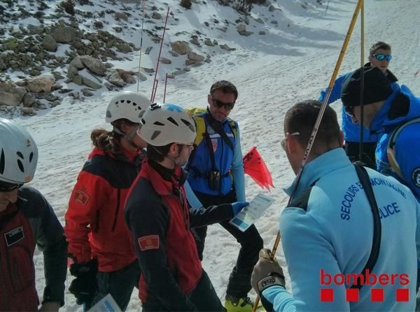 Simulacre de rescat a Vallter